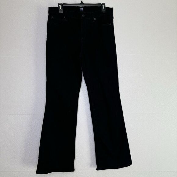 Gap Perfect Boot Cut Stretch Denim Jeans Black 32R - Picture 2 of 5